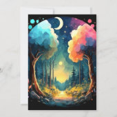 Invitation Wonderland Grove Anniversaire Whimsical (Dos)