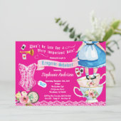 Invitation Wonderland lingerie douche nuptiale douche chaude (Debout devant)