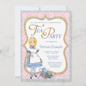 Invitation Wonderland Tea Party (Devant)
