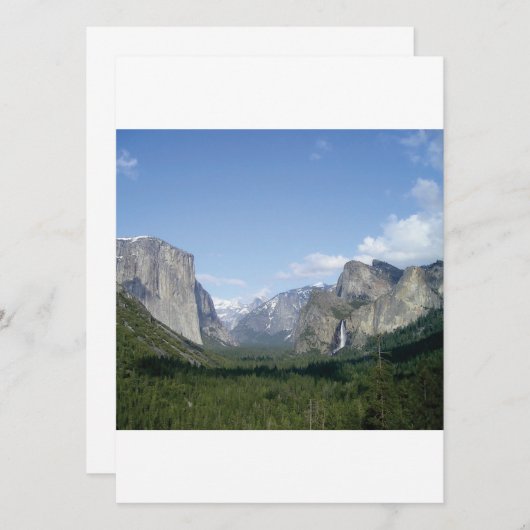 INVITATION WONDRES OF YOSEMITE GLORY (Devant / Derrière)