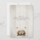 Invitation Wood Christian Two Become One (Dos)