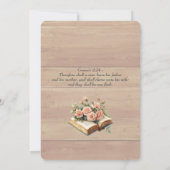 Invitation Wood Christian Two Become One Wedding (Dos)