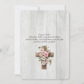 Invitation Wood Christian Two Become One Wedding (Dos)