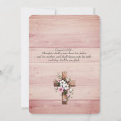 Invitation Wood Christian Two Become One Wedding (Dos)