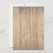 Invitation Wood Cowboy, Cowgirl Rustic Wedding Day (Dos)