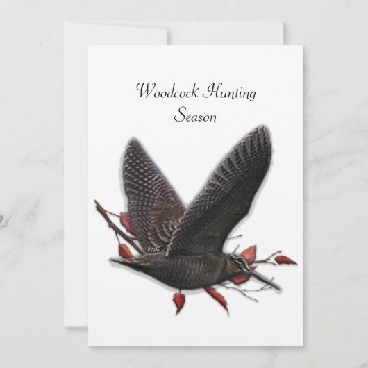 Invitation Woodcock (Devant)