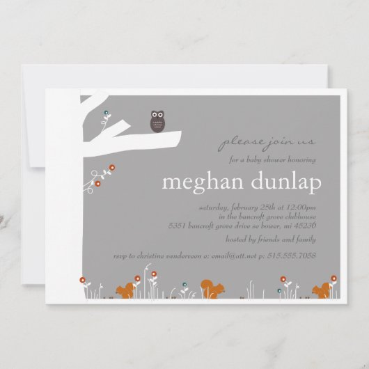 Invitation Woodland (Devant)