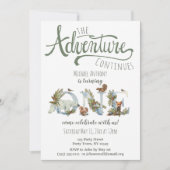 Invitation Woodland Adventure Premier anniversaire (Devant)
