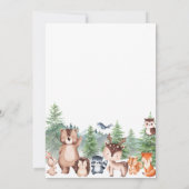 Invitation Woodland Animals Adventure Await Baby shower (Dos)