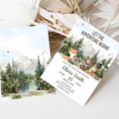 Invitation Woodland Animals Adventure Baby Shower