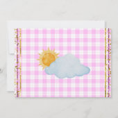 Invitation Woodland Animals Forest Friends C'est une fille Pl (Dos)