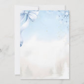 Invitation woodland animals winter Bear snowflake baby shower (Dos)