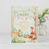 Invitation Woodland Créatures Animaux Renard Renard Cheval Ra (Debout devant)