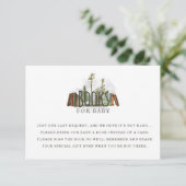 Invitation Woodland Forest Books for Baby shower Book Request (Debout devant)