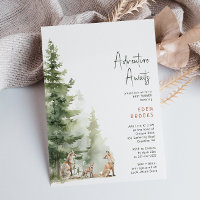 Woodland Fox Adventure Await Baby shower