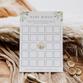 Invitation Woodland Fox Baby shower Bingo Game Card