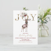 Invitation Woodland Joy Stag Fête (Debout devant)