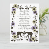 Invitation Woodland Love Mariage de tournesol (Debout devant)