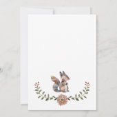 Invitation Woodland Squirrel Baby Shower (Dos)