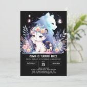Invitation Woodland Sweet Tiger Anniversaire (Debout devant)
