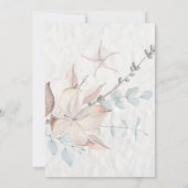 Invitation Woodland Unicorn Baby shower virtuel Gold (Dos)