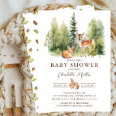 Invitation Woodland Wonder Deer Baby shower