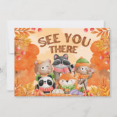 Invitation Woodlands Wild One avec Photo (Dos)