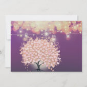 Invitation Woodtale Conte Millennial Pink Purple Mariage (Dos)