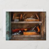 Invitation Woodworker - Outils de ébéniste (Devant / Derrière)