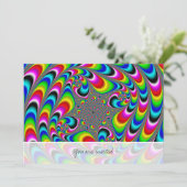 Invitation Woooo Mandelbrot Fractal (Debout devant)