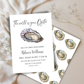 Invitation World is Your Oyster Pearl Fête des mariées