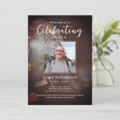 Invitation World Traveler Celebration of Life, Funeral Photo (Debout devant)