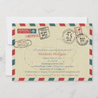 World Traveller Airmail | Fête des mariées