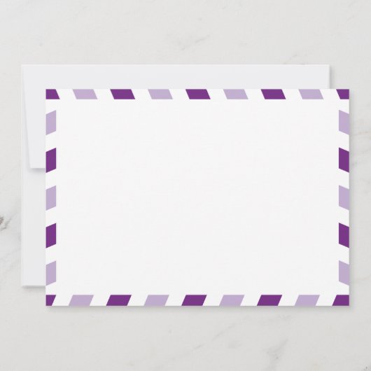 Invitation World Traveller Airmail | Fête des mariées (Dos)