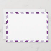 Invitation World Traveller Airmail | Fête des mariées du Mary (Dos)