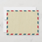 Invitation World Traveller Airmail | Fête des mariées en Cali (Dos)