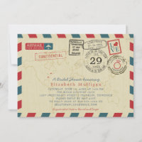 World Traveller Airmail Tennessee Fête des mariées
