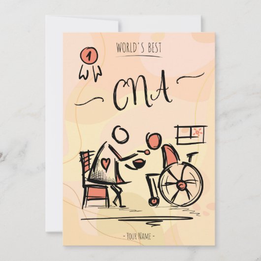 Invitation World's Best CNA - Certified Nurse Assistant Don (Devant)