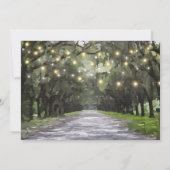 Invitation Wormsloe Lieu Green Live Oaks (Dos)