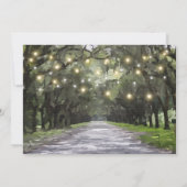 Invitation Wormsloe Lieu Green Live Oaks Revue de répétition (Dos)