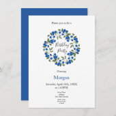Invitation Wreath Blueberries (Devant / Derrière)