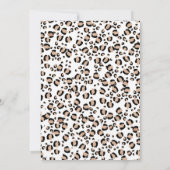 Invitation Wreath Cheetah Print Safari Deux Wild 2e Anniversa (Dos)