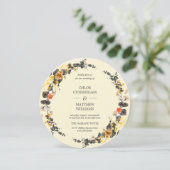 Invitation Wreath d'automne | Cycle Mariage moderne (Debout devant)