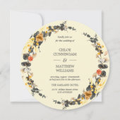 Invitation Wreath d'automne | Cycle Mariage moderne (Devant)