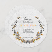 Invitation Wreath élégant pour toutes les occasions (Devant / Derrière)