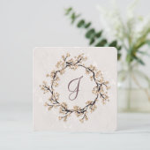 Invitation Wreath mariage sur Damask Vow Renewal (Debout devant)