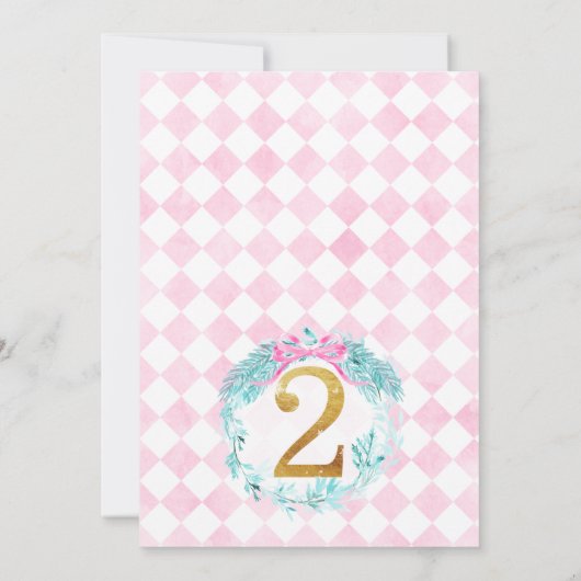 Invitation Wreath Nutcracker land de Sweets 2e anniversaire (Dos)