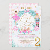 Invitation Wreath Nutcracker land de Sweets 2e anniversaire (Devant / Derrière)