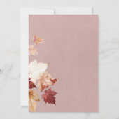 Invitation Wreath rustique de automne laisse vin Couples Douc (Dos)