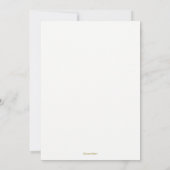 Invitation Wreath simple or blanc monogramme (Dos)